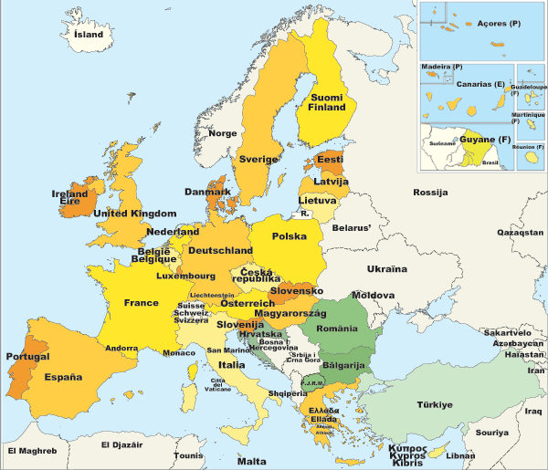 Países da UE  Eurocid - Informação europeia ao cidadão